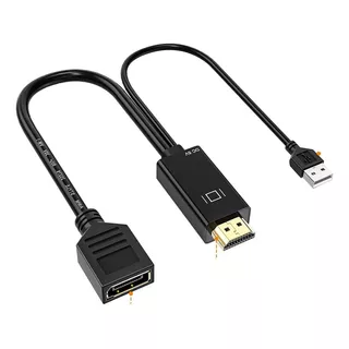 Cable Adaptador Convertidor Hdmi A Displayport Activo