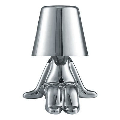 Lámpara De Mesa Led Cct Dimer Usb Cromo Mks - Cromo