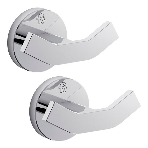 Percha X2 Unid. Doble Fv Triades 0166/c3 Accesorio Para Baño