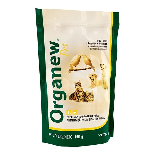 Suplemento  Organew Pet 100 Gr (probiótico/prebiótico)