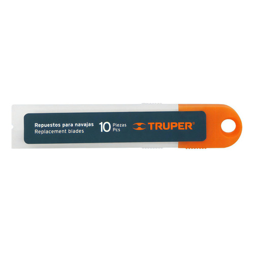 Hoja Repuesto Cutter Trincheta 18mm 10 Unidades Truper 16965