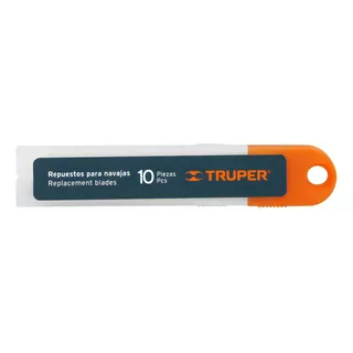 Hoja Repuesto Cutter Trincheta 18mm 10 Unidades Truper 16965