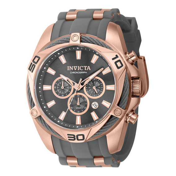 Reloj Para Hombres Invicta Bolt 40340 Gris, Oro Rosa