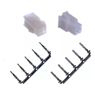 Conector Minifit Macho/femea 2/4/6 Vias +terminal(kit 50 Pç)