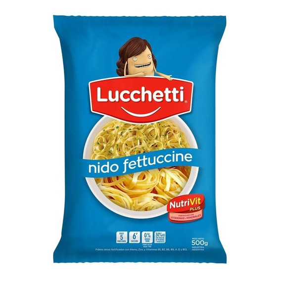 Fideos Nido Fettuccine Lucchetti X500 Gr