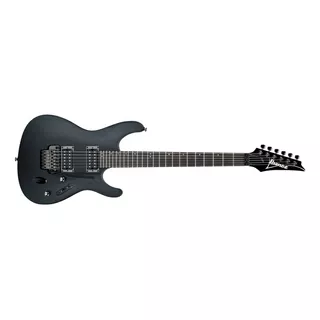 Guitarra Eléctrica Ibanez S Standard S520 Double-cutaway De Meranti Weathered Black Con Diapasón De Palo De Rosa