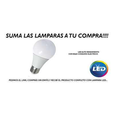 Plafon 2 Luces Abril Ideal Ventilador De Techo Apto Led