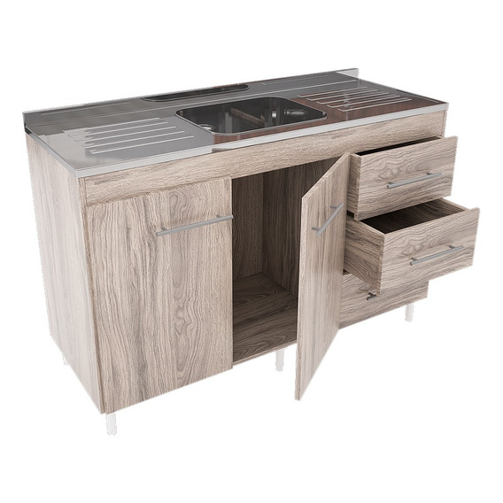 Bajo Mesada Cocina 120 Melamina Muebles Orlandi 