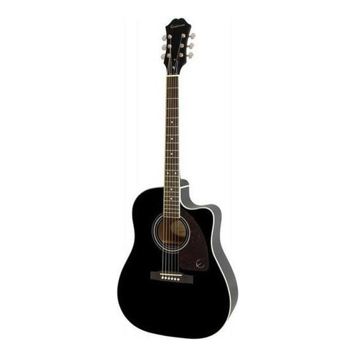 Guitarra Electroacústica Epiphone AJ-220SCE para diestros ebony