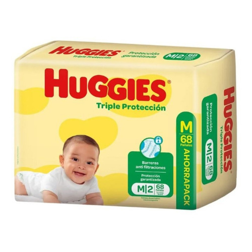 Pañales Huggies Triple Protección  M