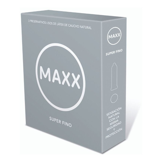 Preservativo Maxx Super Fino X 3 Unidades