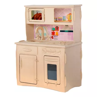 Cocinita De Madera De Juguete Cocina Infantil Niña Niño Mdf