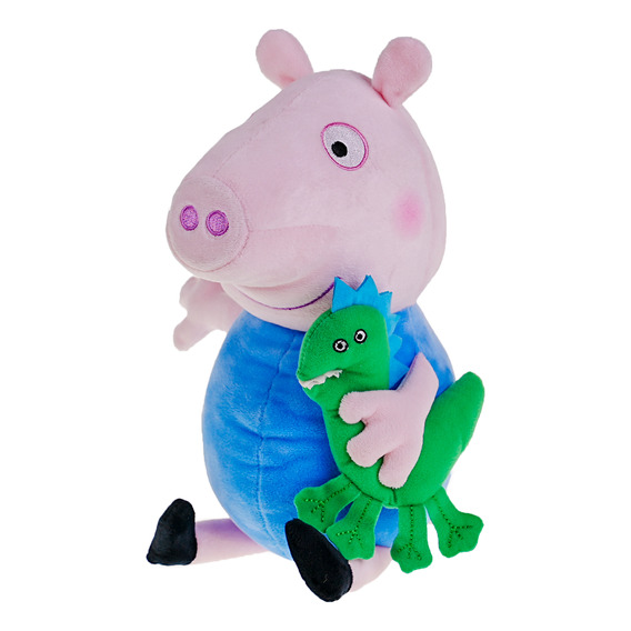 Peppa Pig Peluche 30cm Con Sonido George Y Su Mascota Bebe