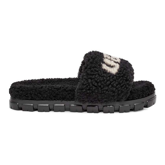 Sandalias Ugg Cozetta Curly Graphic Black Mujer