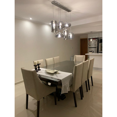 Colgante 3 Luces Desigual Fume Base Redonda Apto Led E27
