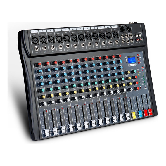 Mezcladora Mixer De 12 Canales At120s-usb Bluetooth