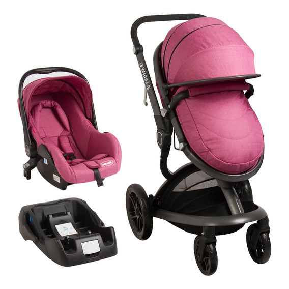 Coche Travel System Quantum Rosa