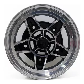 Rodas Aro 15 Brw 1870 Fusca 5×205 Preta Diamant