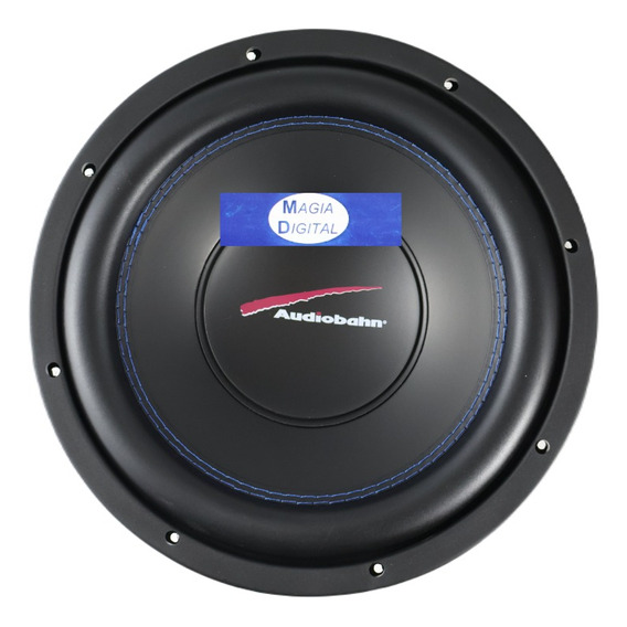 Subwoofer 12puLG Audiobahn As12w 600 Watts Doble Bobina Color Negro