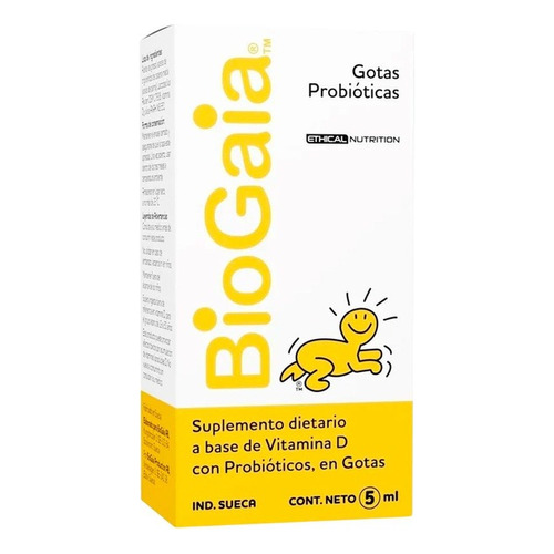 Biogaia Probioticos Gtas. X 5 Ml. Estimula El Sist. Inmunit. Sabor Limón