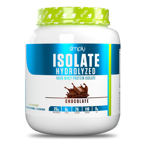 Proteina Isolate Hydrolyzed Chocolate 75sv 5lb - Simply