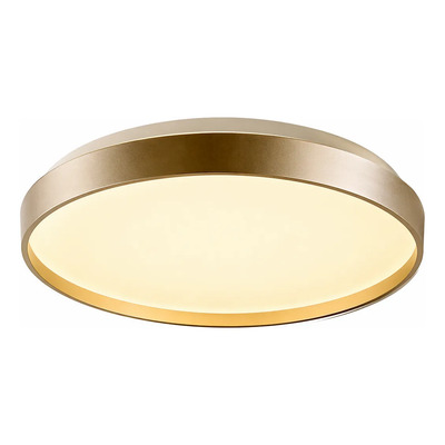 Aplique Plafón Led Orion Dorado 39cm Con Control Remoto Ld Dorado Interior
