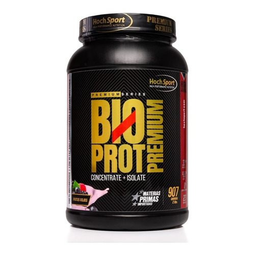 Suplemento en polvo HochSport  Premium Series Bioprot Premium proteínas sabor frutos rojos en pote de 907g