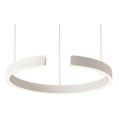 Colgante Led Toluca Simple Blanco 50w Aluminio Moderno