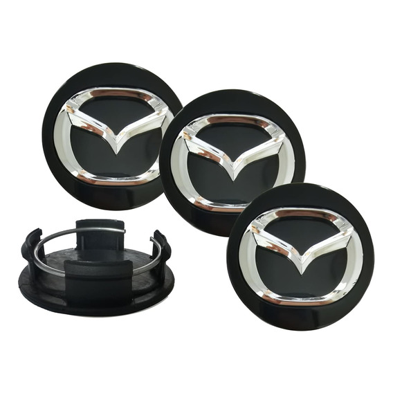 Tapa Emblema Compatible Con Aro Mazda (juego De 4 Unidades)