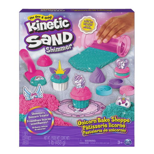 Kinetic Sand 6065201 set spin master pastelería de unicornio +3 con accesorios