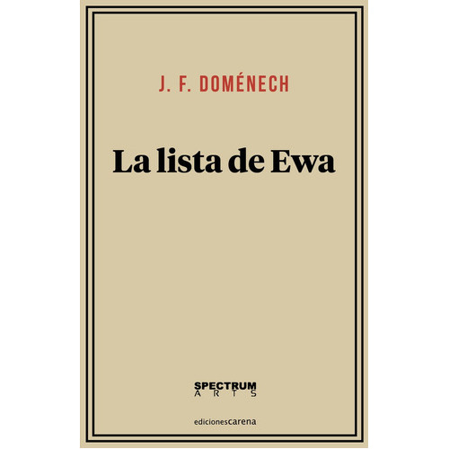 La Lista De Ewa, De Doménech, J. F.. Editorial Ediciones Carena, Tapa Blanda En Español
