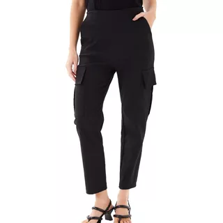 Pantalon Mujer Babucha Jogger Tipo Cargo Bengalina Casual