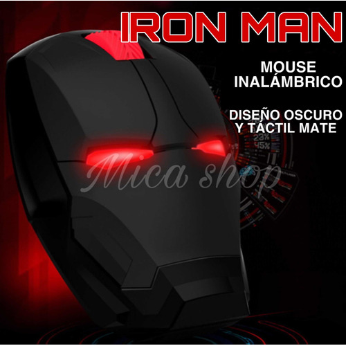 Mouse Inalambrico Usb Ironman Marvel