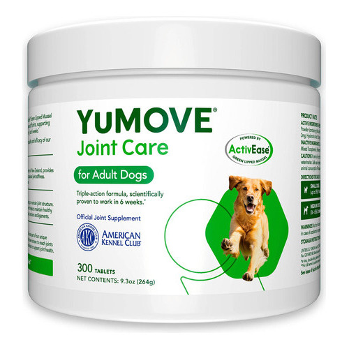Yumove Joint Care Perros Adultos 6 A 8 Años 300 Tabletas