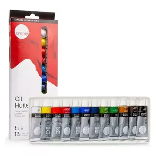 Tinta Óleo Reeves Importada Estojo 12 Cores