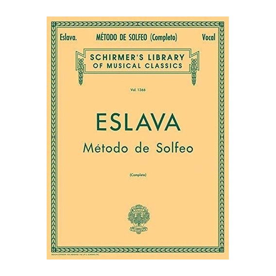 Metodo De Solfeo -plete Schirmer Library Of..., de Carrillo, Julian. Editorial G. Schirmer, Inc. en inglés