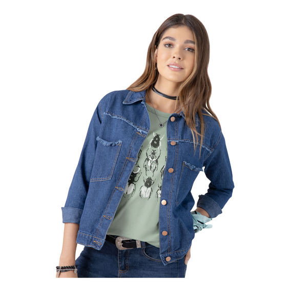 Chaqueta Mujer Azul 88855