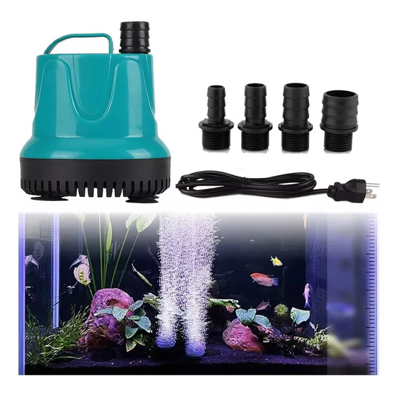 Bomba De Agua Sumergible Para Silenciosa Pecera 100w 6500l/h