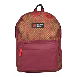 Mochila Wilson Porta Notebook Urbana Deportes Reforzada Gym Color Rojo