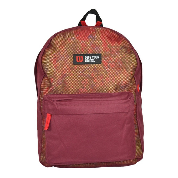 Mochila Wilson Porta Notebook Urbana Deportes Reforzada Gym Color Rojo