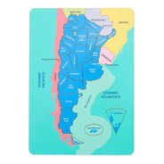 Rompecabezas Madera Mapa Argentina Puzzle 25 Piezas Infantil