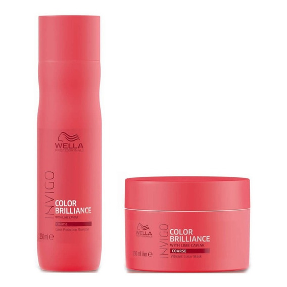 Pack Wella Color Brilliance Invigo Shampoo 250ml Y Máscara 