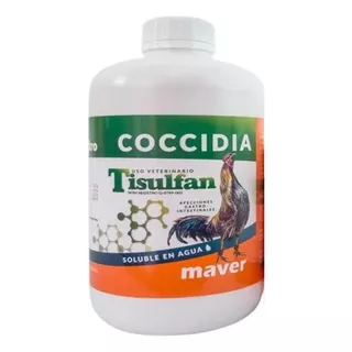 Tisulfan 250ml Contra La Coccidia Para  Gallinas Pollitos