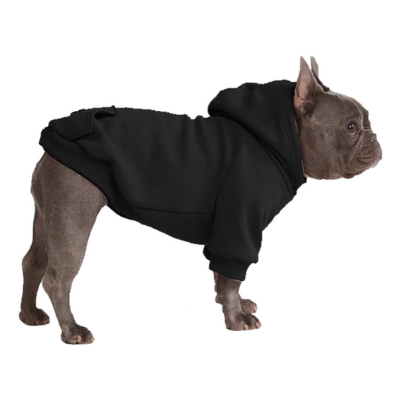 Saco Para Perros Raza Pequeña Ropa Para Mascota Buzo Negro