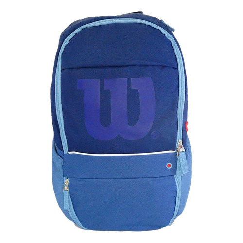 Morral Escolar Mochila Universitaria Bolso Wilson Parrot Color Azul marino Diseño de la tela Parrot City