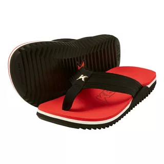 Chinelo Sandalia Kenner Masculino Nk6 Pro Vermelho/preto