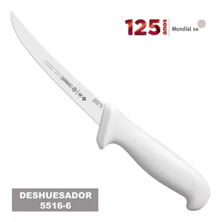 Cuchillo Para Deshuesar De Cocina Curvo 5516-6 Mundial Color Blanco