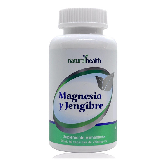 Magnesio Y Jengibre 60 Cápsulas Natural Health