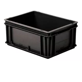 Caja Contenedor Athena 40x30x17 C M Negro - Apilable