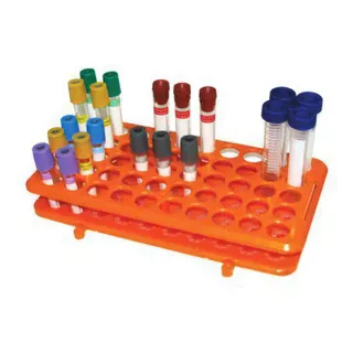 Estante Universal Com Ventosa Silicone P/ 50 Tubos Ensaio